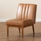 Baxton Studio Daymond Mid-Century Modern Tan Faux Leather and Walnut Brown Finished Wood Dining Chair 186-11353-Zoro - alternate 7